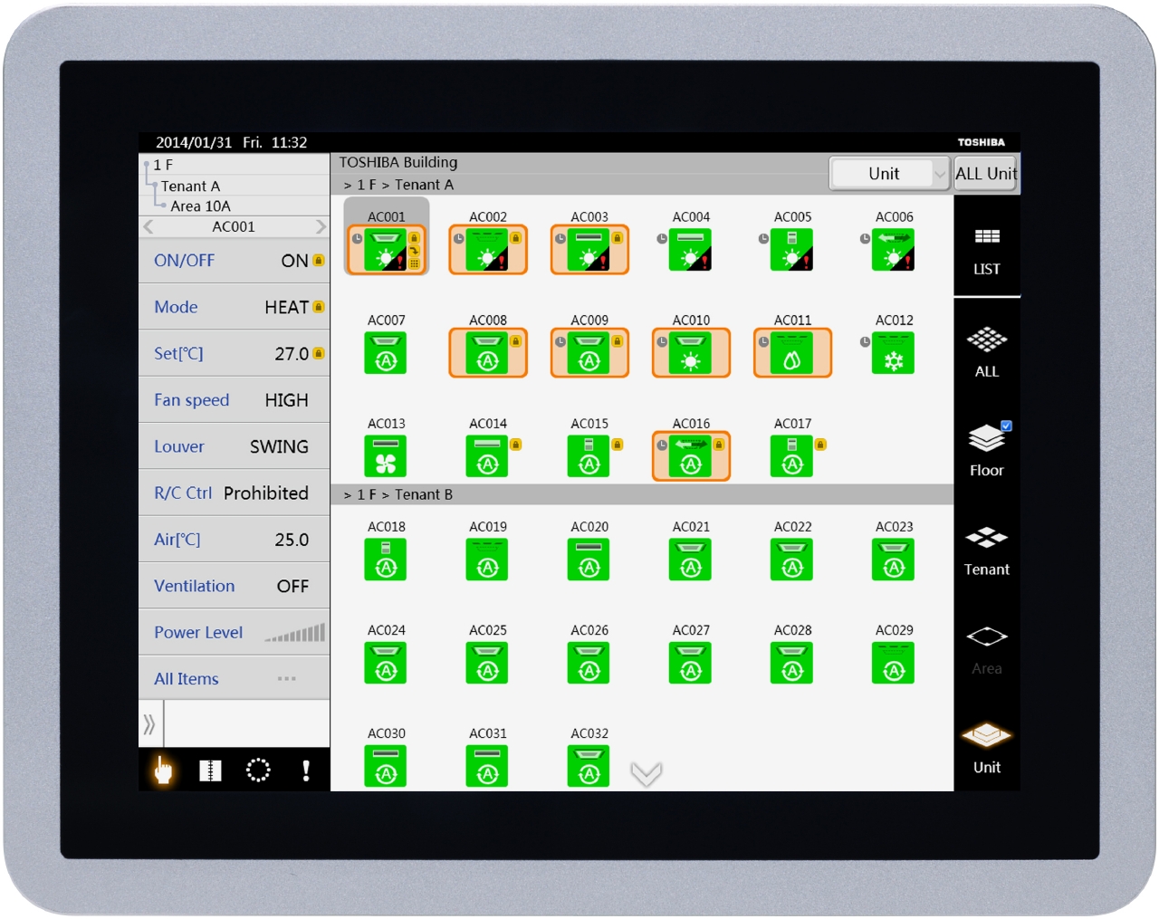  Commande centralisée tactile Touch Screen 512 unités - 400x400px